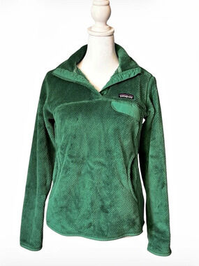 Patagonia Women'Small Re-Tool Snap-T Pullover Green Small